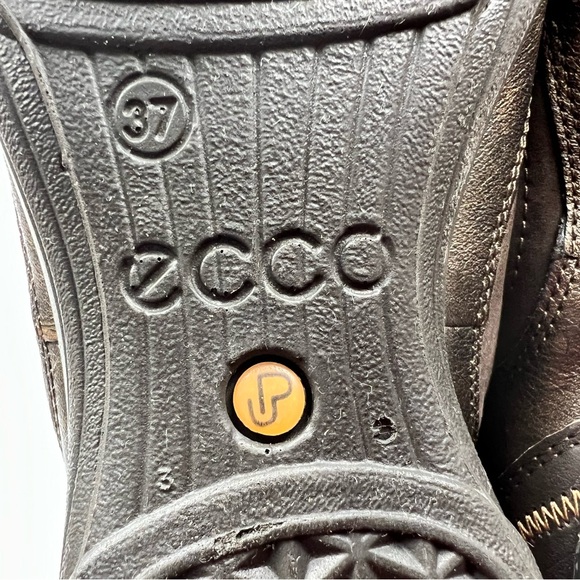 Ecco Cloud Leather Comfort Walking Shoe Women’s Euro 37 US 7/7.5 Brown Metallic - Picture 4 of 12